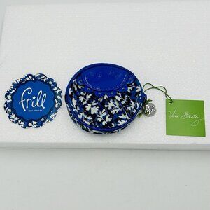 NEW Vera Bradley Frill Peek-a Boo Coin in Blue Lagoon New With Tags